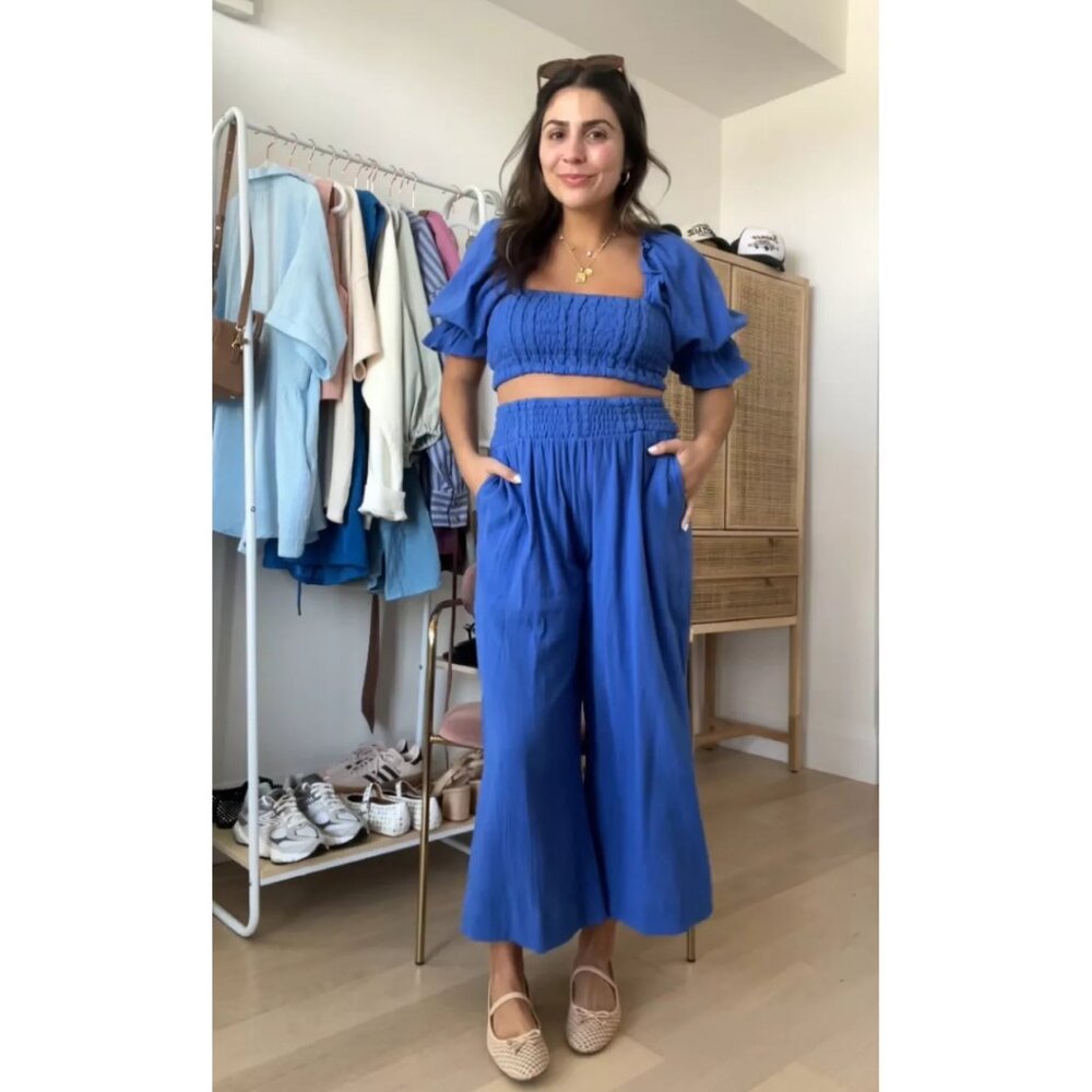 Free People At Ease Set in Blue